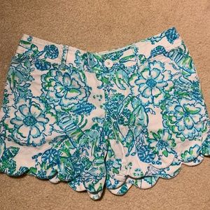 Lily Pulitzer Scalloped Shorts